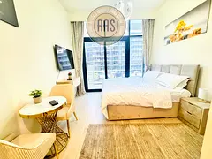Furnished Studio | Azizi Riviera 46 | Balcony with City View