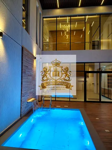 For sale in Al-Hawshi: A luxurious villa built to the highest standards of quality, using the finest materials and meticulous attention to detail.