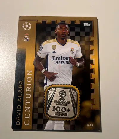 Topps Match Attax David Alaba Centurion Coin Relic Card 2023/24