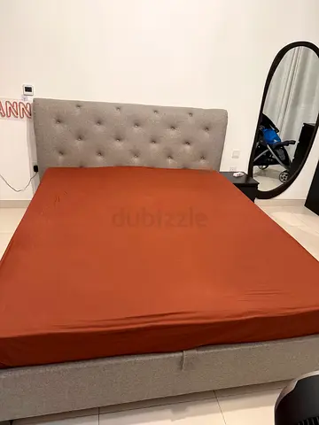 King size storage bed 180x200 with mattress for sale