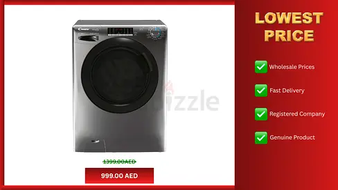 Candy 10kg Washing Machine Smart Pro Inverter Front loading washer 1 Year Warranty