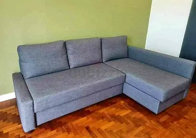 L shape sofa bed with storage Ikea model FRTITHRN
