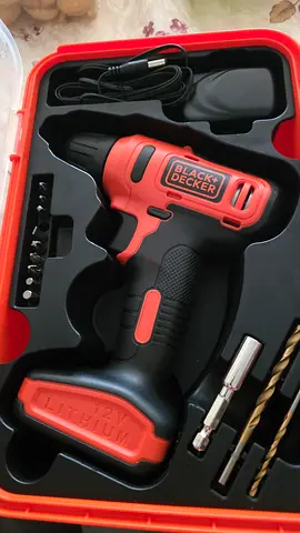Black & Decker 12V Cordless Drill Driver Kit with Bits