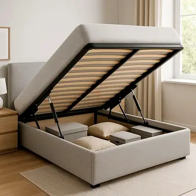 New gray colour 200*200 super king size bed