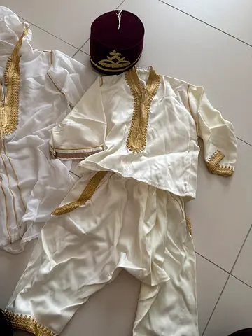 Moroccan traditional baby's outfit 3 pieces with moroccan cap