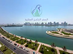 4BR Apartment for Rent in Al Majaz 3, Sharjah – Open Sea View, Balcony, Maid’s Room, Free AC, Pa