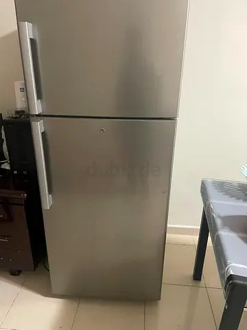 Big Silver Refrigerator - Good Working Condition
