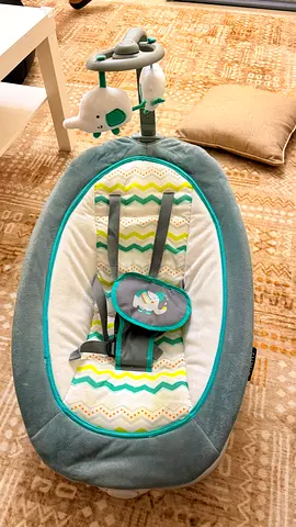 Baby rocking chair with toy bar - comfortable and clean