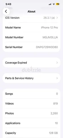 iPhone 12 Pro 128GB - Unlocked, Good Condition - Back break (No open No repair)