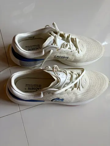 Lacoste white men’s running sneakers size (see insole) — barely worn