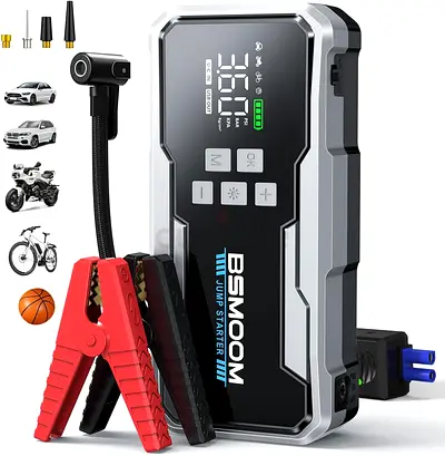 8000A Jump Starter with Air Compressor,26800mAh 160PSI Portable Jump Starter Battery Pack (All Gas/1