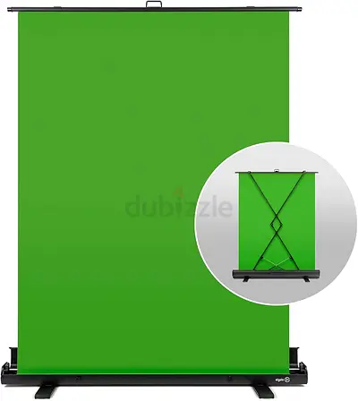 Portable Retractable Green Screen Backdrop - Chroma Key (Elgato)