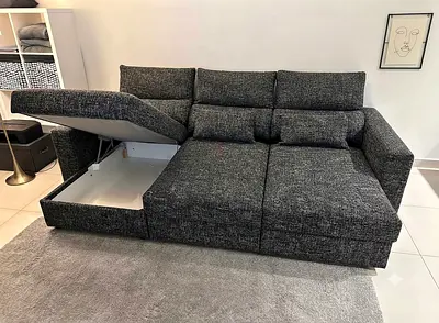 Spacious Corner Sofa Bed

Large and comfortable corner sofa bed with practical storage space. Dark g