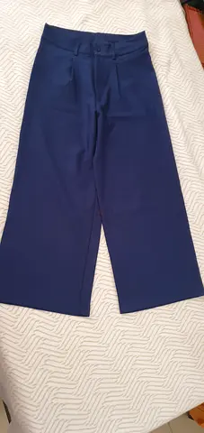 Navy blue wide-leg women's Palazzo trousers, size medium Size 28
