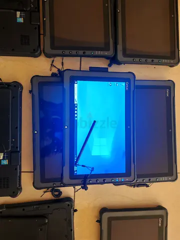 Lot of 8 Rugged Windows Tablets (secure mount, stylus included) - Good working condition