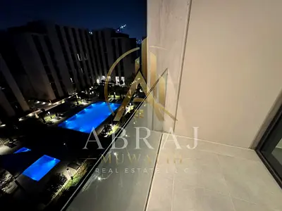 1BHK Elegant Apt 2 Bath Balcony Wardrobe with pool view family community Aljada inside With All Facilities