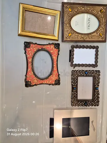 Set of 6 Decorative Photo Frames - Mixed Styles