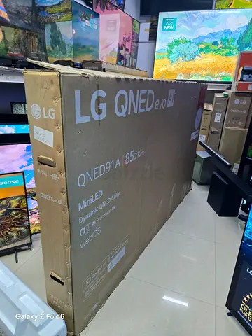 LG 85-inch QNED91 MiniLED 4K Smart TV, 144Hz Refresh Rate, WebOS, AI Magic Remote, Model 85QNED91A6A
