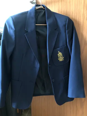 Navy Girl Blazer Jacket - Classic Two-Button, Repton School