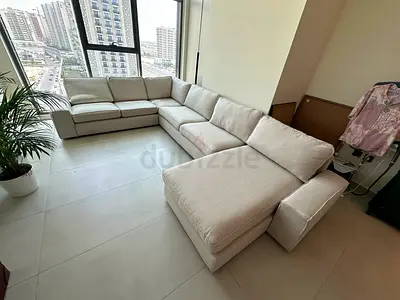 Ikea kivik U Shape Sofa Beige-Color