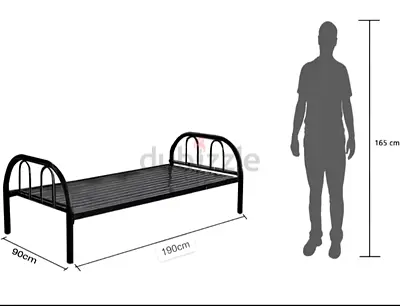 Single Metal cot bed