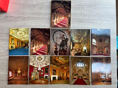 Windsor Castle: The State Apartments Postcard Set (10 Official Postcards + Booklet/Sleeve)