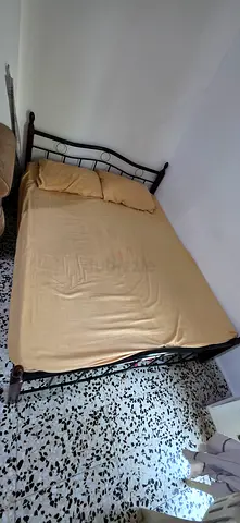 Bed with mattress