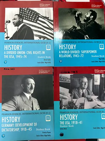 Pearson Edexcel International GCSE History Student Books (Set of 4)