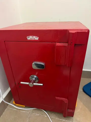 Vintage safe, mid-century