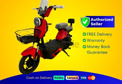 Wind Horse Electric Scooter 500W 45KM Range 40KM Speed, M6 - Red | Brand New |  Warranty | FREE  Del