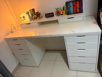 Custom-Made Solid Wooden Desk
(IKEA-style design)