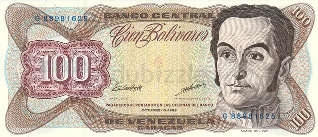 VENEZUELA 100 BOLIVARES 1998