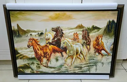 Framed painting