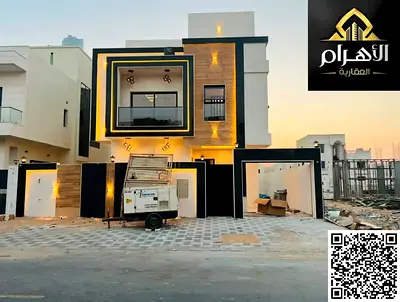 فيلا فاخرة للبيع في الحليو2 – عجمان |5 غرف ماستر | مجلس منفصل | طابقان وروف