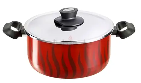 Tefal Non-Stick Deep Cooking Pan with Glass Lid – Made in France (NEW) 30Cm 10L Model C3045483