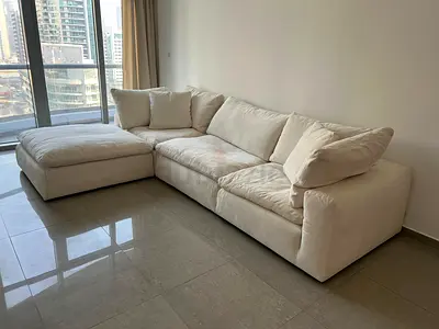Amazing Condition Marina Home feather 🪶 filled Sofa with footstool