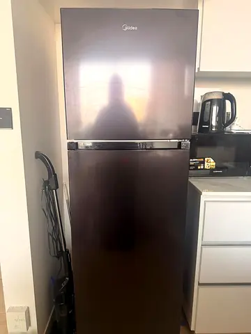 MUST GO!  Top Freezer Refrigerator - silver. Excellent  Condition! Open to offers