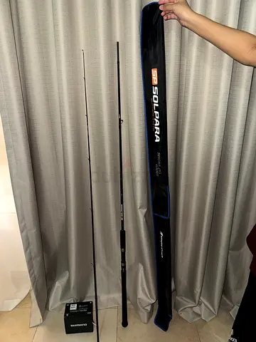 Shimano Solpara Shore Jig Casting Rod - 2pcs with Sleeve and reel fishing rod