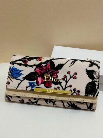 Dior floral long wallet with box