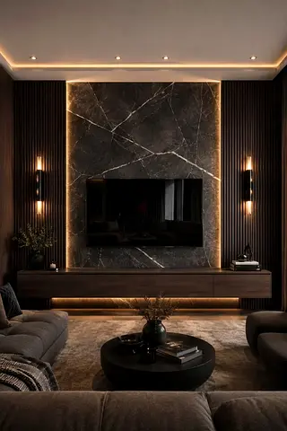 Luxury media wall design