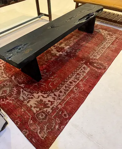 Vintage-style red oriental rug - 2x3m (used, good condition)
