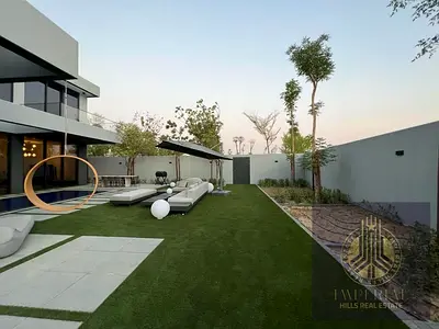 Villa in Masar, luxurious finishes, smart system, 4 parking spaces, latest finishes, in the middle