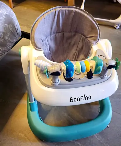 Bonfino Baby Walker with Toy Bar - Good Condition