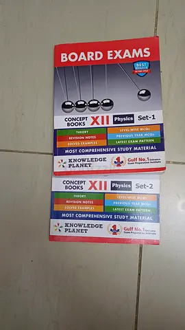 Physics ,Chemistry and Mathematics Board Exam Concept Books Class 12 Set 1 and 2