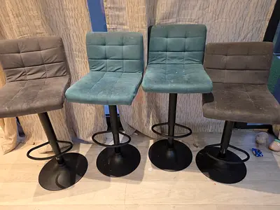 Adjustable Bar Stools with Swivel Base — Used