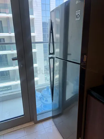 LG Double Door Refrigerator - Stainless Steel, Good Condition