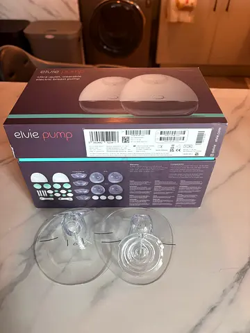 Elvie Breast pump and accessories — manual pump, spare bottles & teats