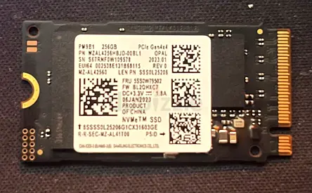 Samsung PM9B1 256GB NVMe SSD – PCIe Gen 4