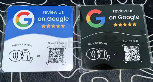 Google review cards tap nfc