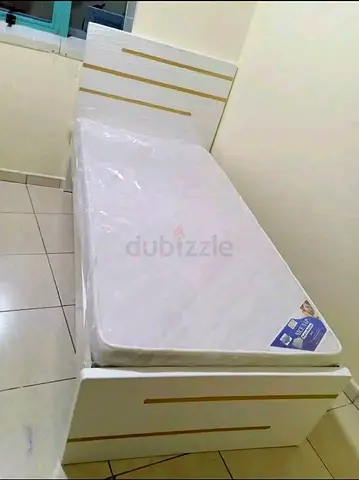 Stylish single bed with mattress brand new selling